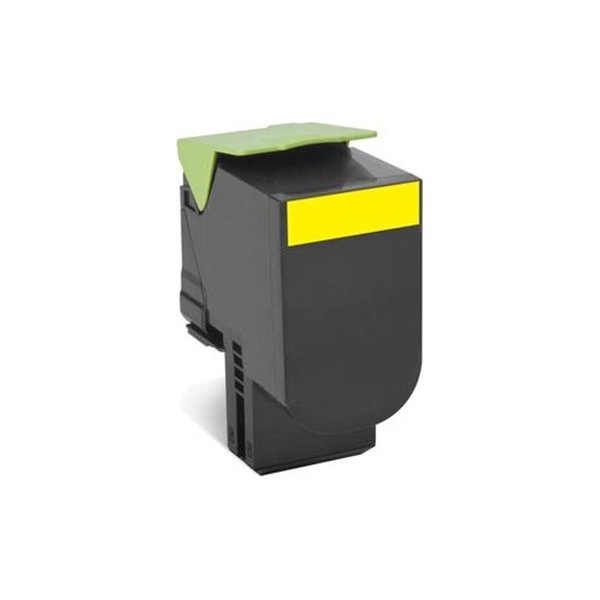 Lasertoner Lexmark 80C2SYE Gul 2000 sidor