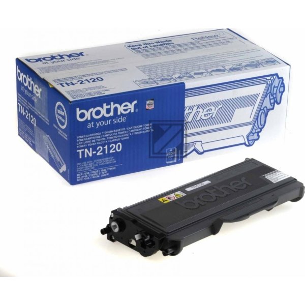 Lasertoner Brother TN2120 Svart 2600 sidor
