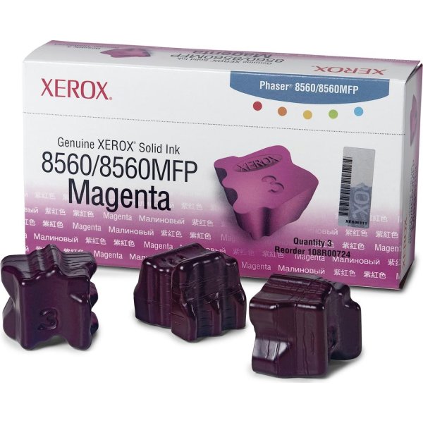 Xerox 1108R00724 lasertoner, rød, 3400s