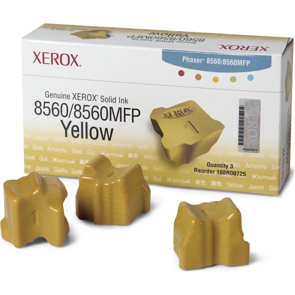 Lasertoner Xerox 1108R00725 Gul 3400 sidor