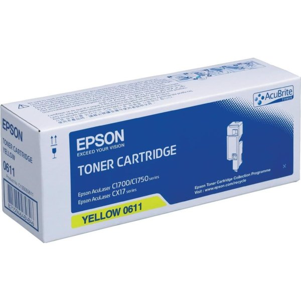 Epson C13S050611 lasertoner, gul, 1400s