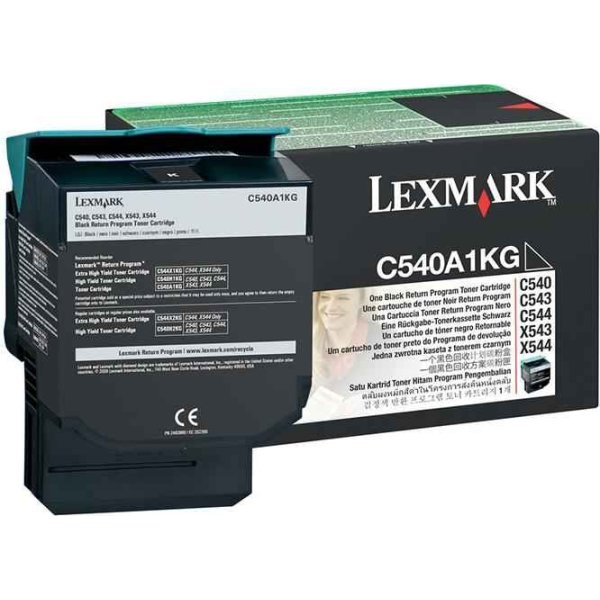 Lasertoner Lexmark C540A1KG Svart 1000 sidor