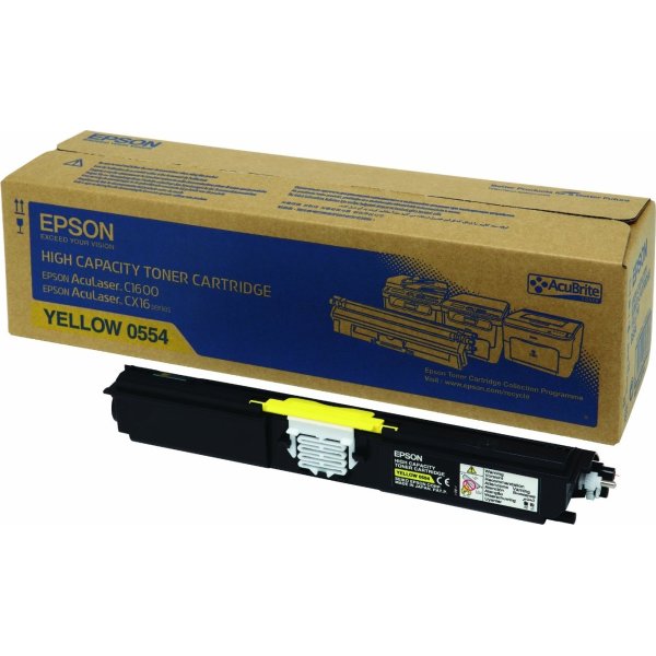 Lasertoner Epson C13S050554 Gul 2700 sidor