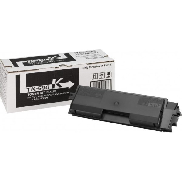 Lasertoner Kyocera TK-590K Svart 7000 sidor