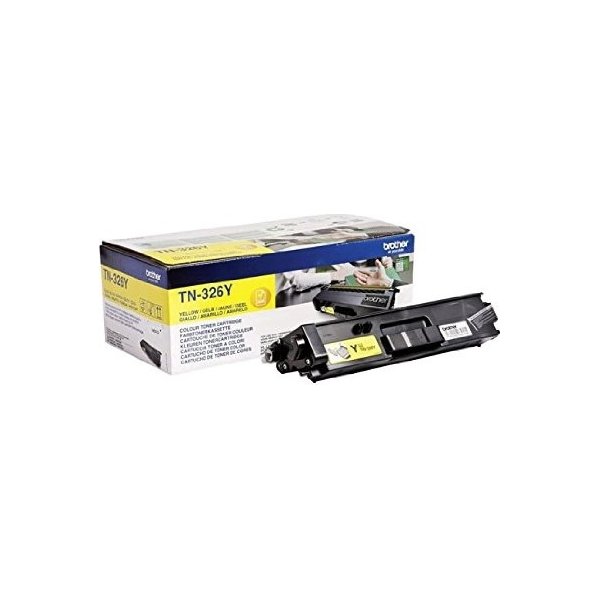 Brother TN326Y Lasertoner, gul, 3500 s.
