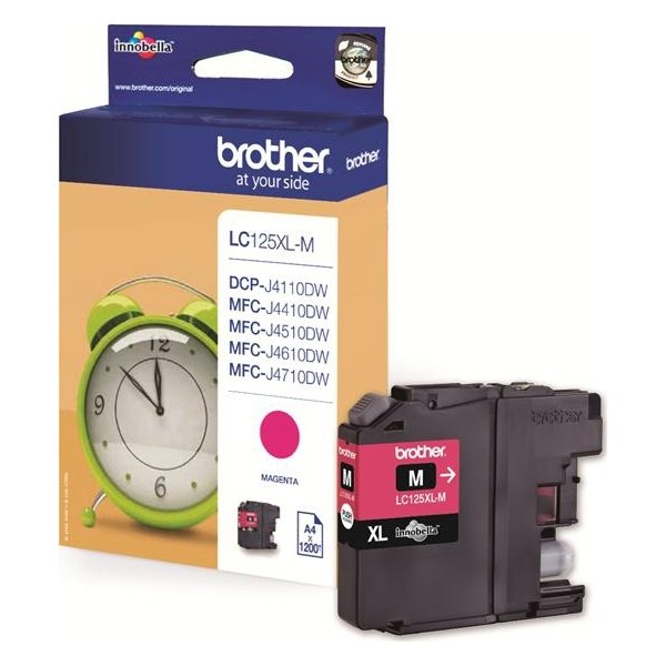 Brother LC125XLM bläckpatron magenta 1200 s