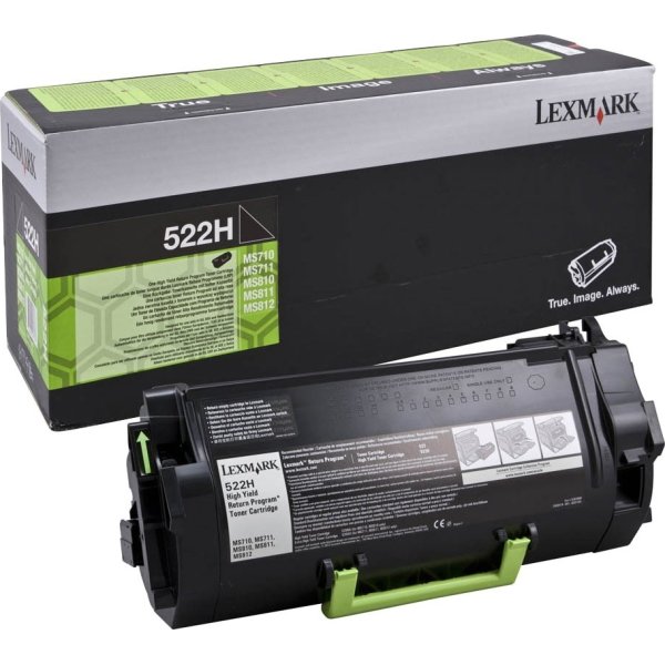 Lexmark LEX52D2H00 522H Svart 25 000 sidor