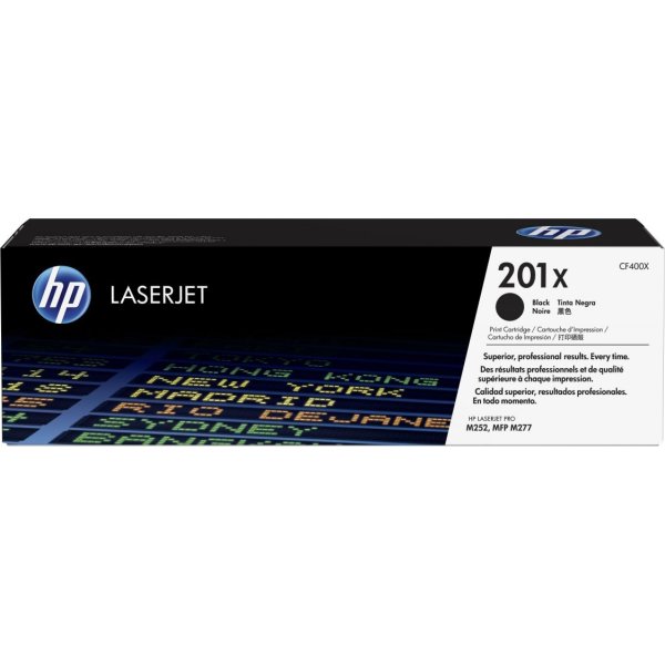 HP 201X/CF400X Lasertoner, svart, 2800 s