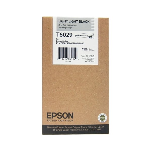 Bläckpatron Epson C13T602900 Mkt ljus svart 110 ml