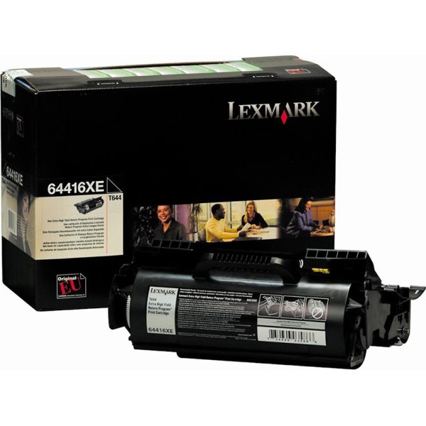 Lasertoner Lexmark 64416XE Svart 32 000 sidor