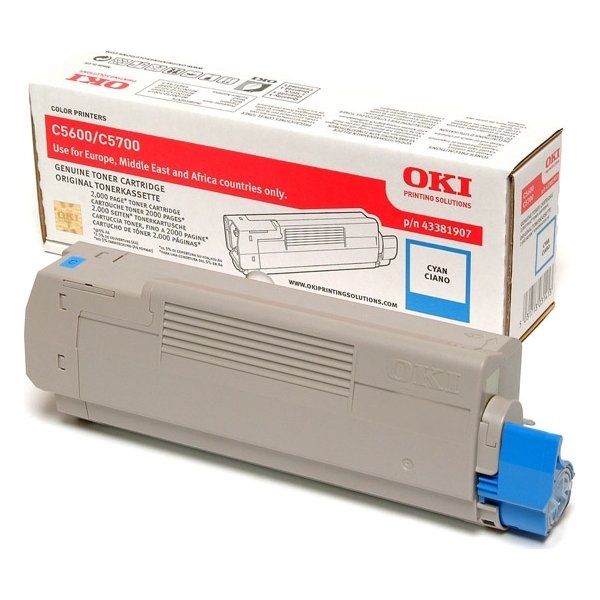 Lasertoner OKI 43381907 Blå 2000 sidor