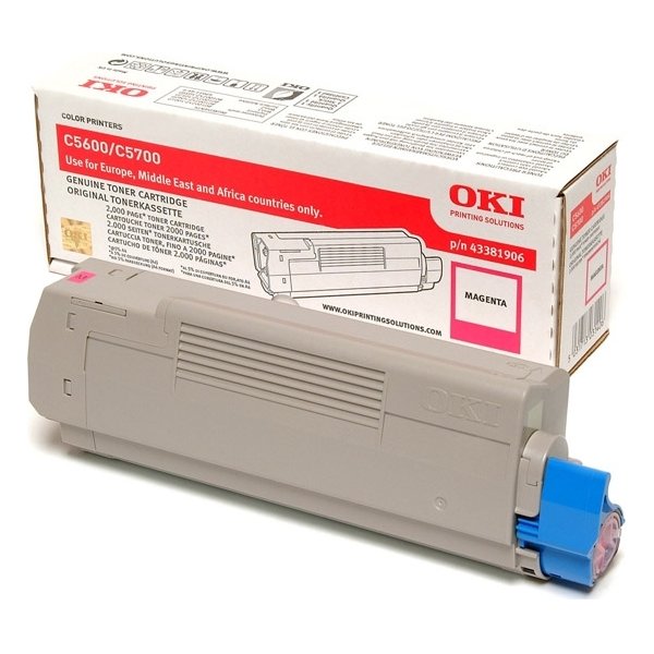 Lasertoner OKI 43381906 Röd 2000 sidor