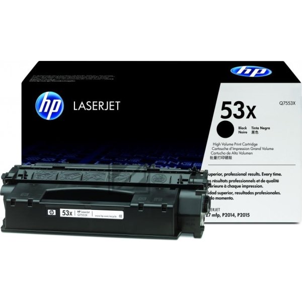 HP nr 53X/Q7553X lasertoner, svart, 7000 s