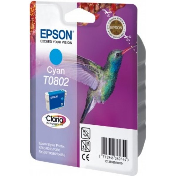 Epson nr.T0802/C13T08024011 bläckpatron, blå, 300s