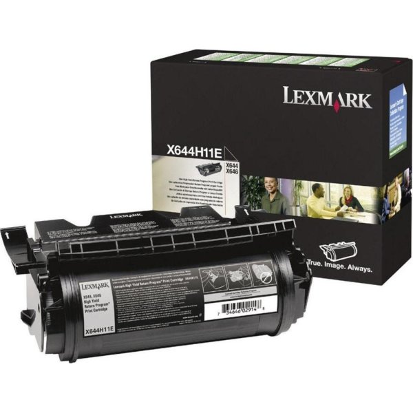 Lexmark 0X644H11E lasertoner, svart, 21000s