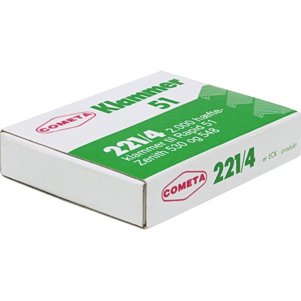 Cometa 221/4 hæfteklammer, 2000 stk.