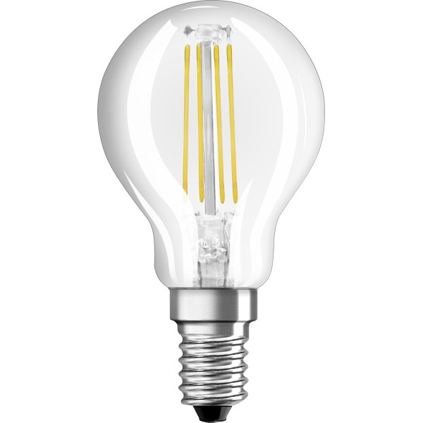 Osram Retro LED Kronljus, klar, E14, 4 W = 4 0W