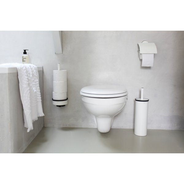Brabantia Toiletrulle dispenser t/væg, pure white