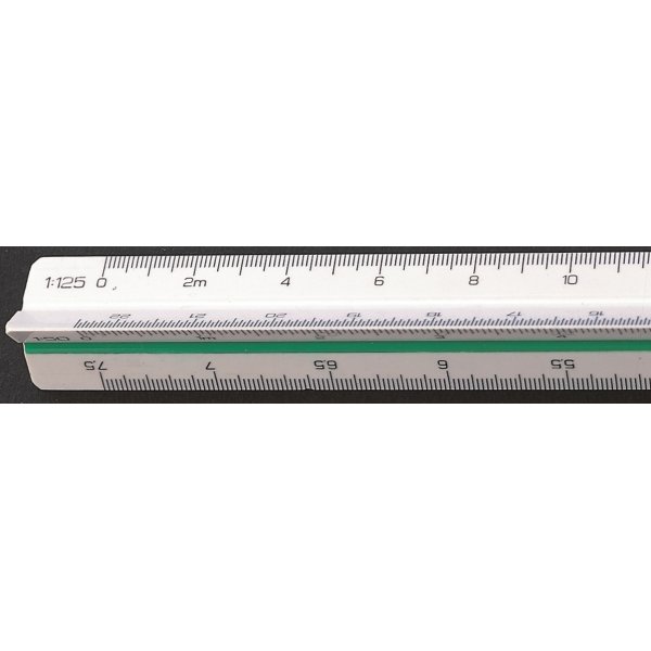 Linex 314 trekantig måttstock, 30 cm