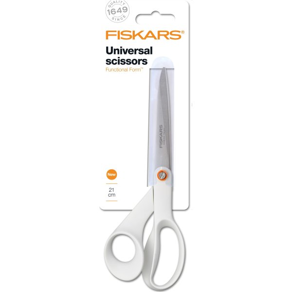 Fiskars Functional Form Universalsax, 21 cm, vit