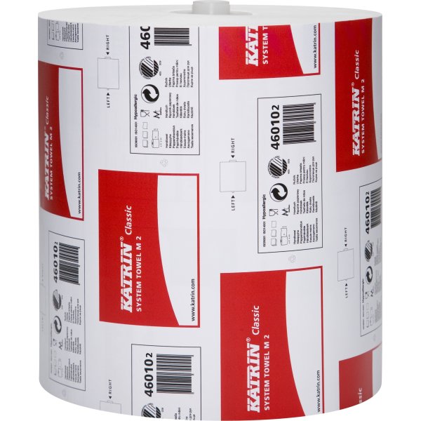 Katrin Classic System towel M2, 6 ruller 2-lags