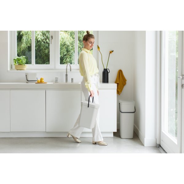 Brabantia Sort&Go Sorteringsspand 12 liter, hvid