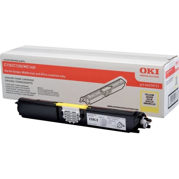 Lasertoner OKI 44250721 Gul 2500 s