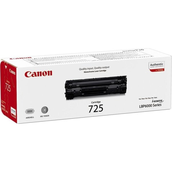 Lasertoner Canon CRG-725/3484B002AA Svart 1600s