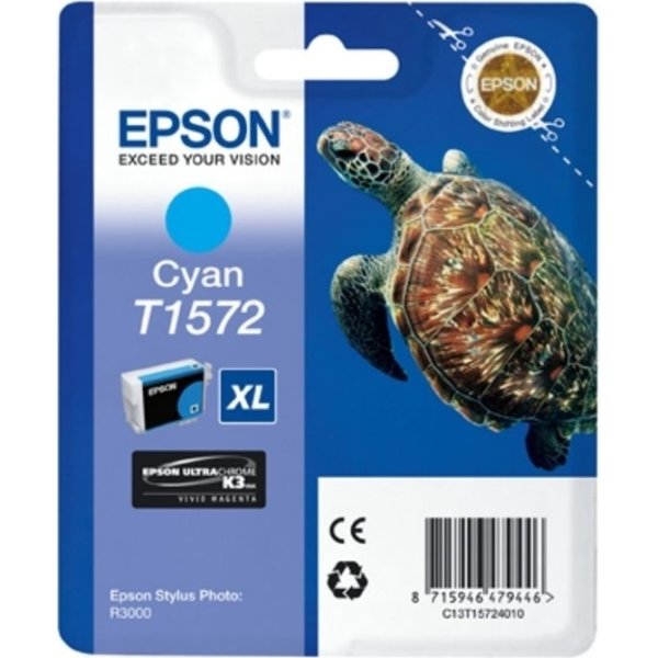 Bläckpatron Epson Nr. T1572/C13T15724010 Blå 26 ml