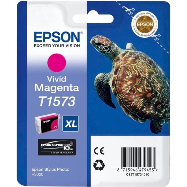 Bläckpatron Epson Nr. T1573/C13T15734010 Röd 26 ml