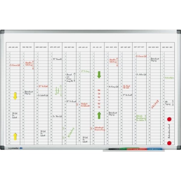 Årsplanerings kalender Legamaster 60x90 cm