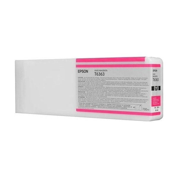Bläckpatron Epson T6363 Vivid röd 700 ml