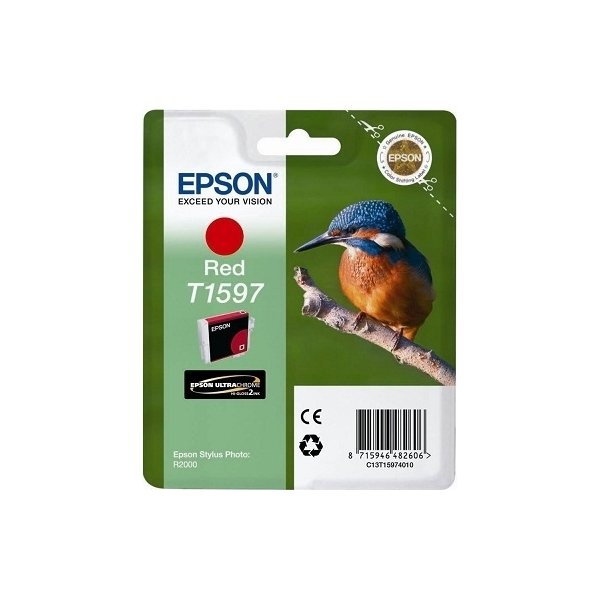 Epson T1597 bläckpatron, röd, 17 ml