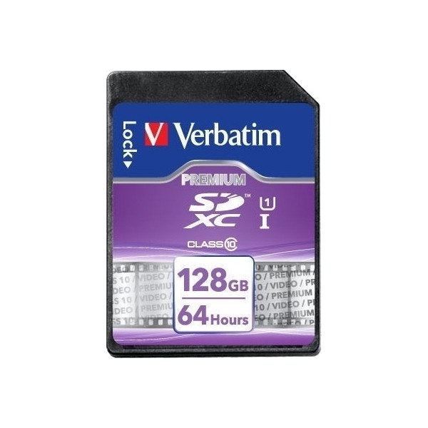 Verbatim SDXC 128GB Class 10 hukom. kort