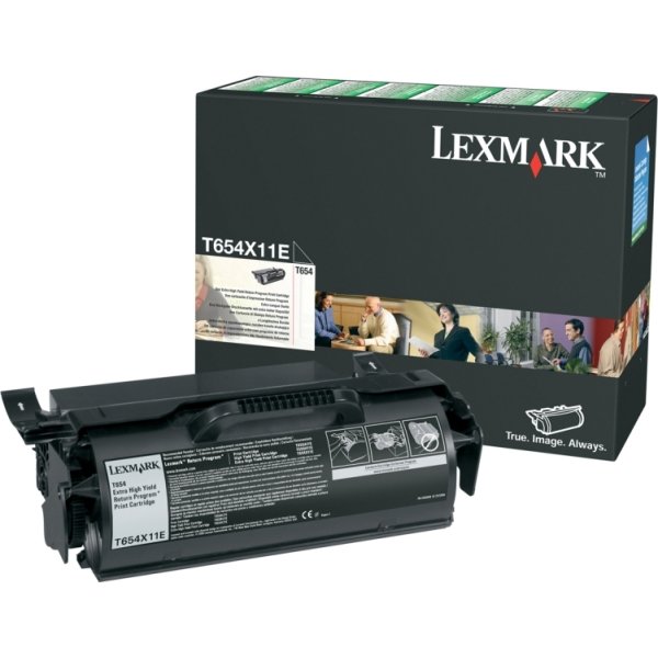 Lasertoner Lexmark T654X11E Svart 36 000 sidor