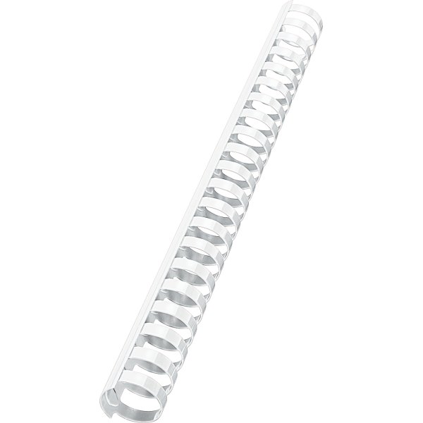 Spiralrygg Fellowes A4 Plast 21 ringar 6 mm Vit