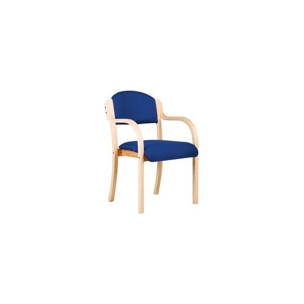 Morten konferensstol med armstöd, blå