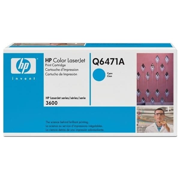 HP 502A/Q6471A lasertoner, blå, 4000 s