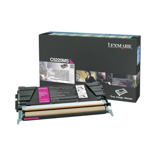 Lexmark 00C5220MS laserton, röd, 3000 s