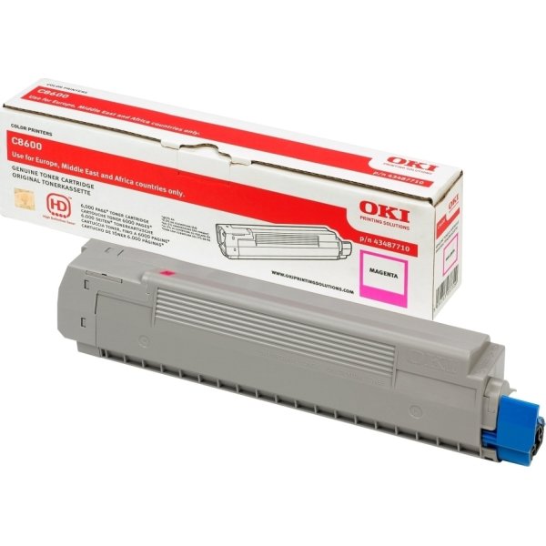 OKI 43487710 lasertoner, röd, 6000s