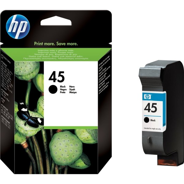 HP nr 45/51645AE bläckpatron, svart, 930 s