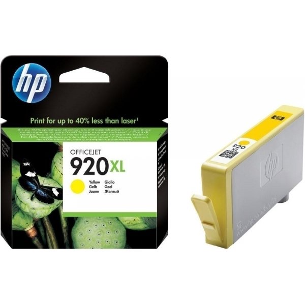 HP nr 920XL CD974AE bläckpatron, gul, 700s