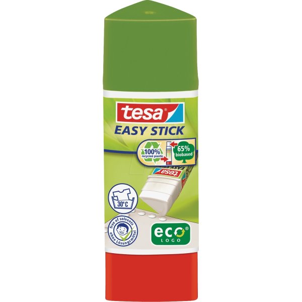 tesa ecoLogo Easy Stick, trekantigt limstift, 12 g