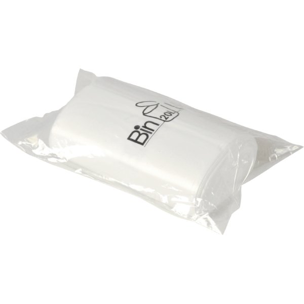 BinLine affaldsposer, 20 liter, 385 x 775 mm, hvid