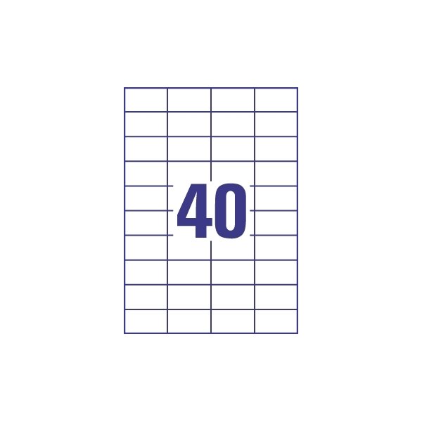 Budget Multietikett, 52x30 mm