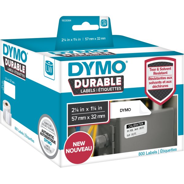 Dymo LabelWriter Durable etiketter storlek 57x32 m