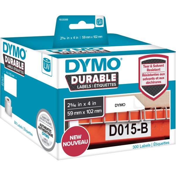 Dymo LabelWriter Durable etiketter storlek 59x102