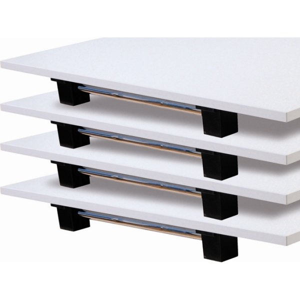 Fällbart bord 120x80 cm vit dekorlaminat/krom