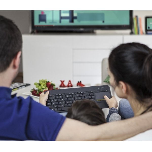Logitech K400 Plus trådlöst tangentbord, svart