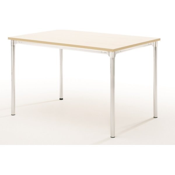 Eminent kantinebord 120x80 cm, bøg melamin, alulak